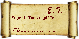 Enyedi Terestyén névjegykártya